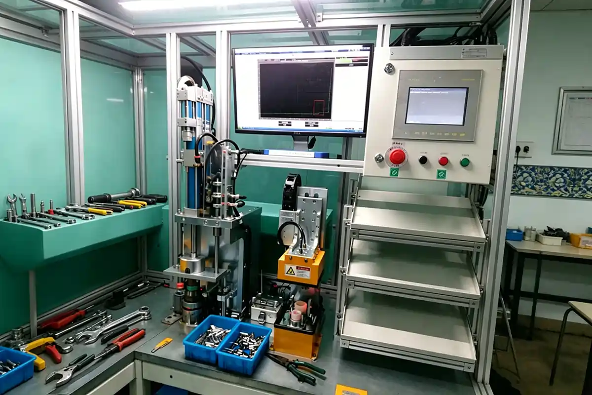 Pneumatic Hydraulic Booster Precision Press Station