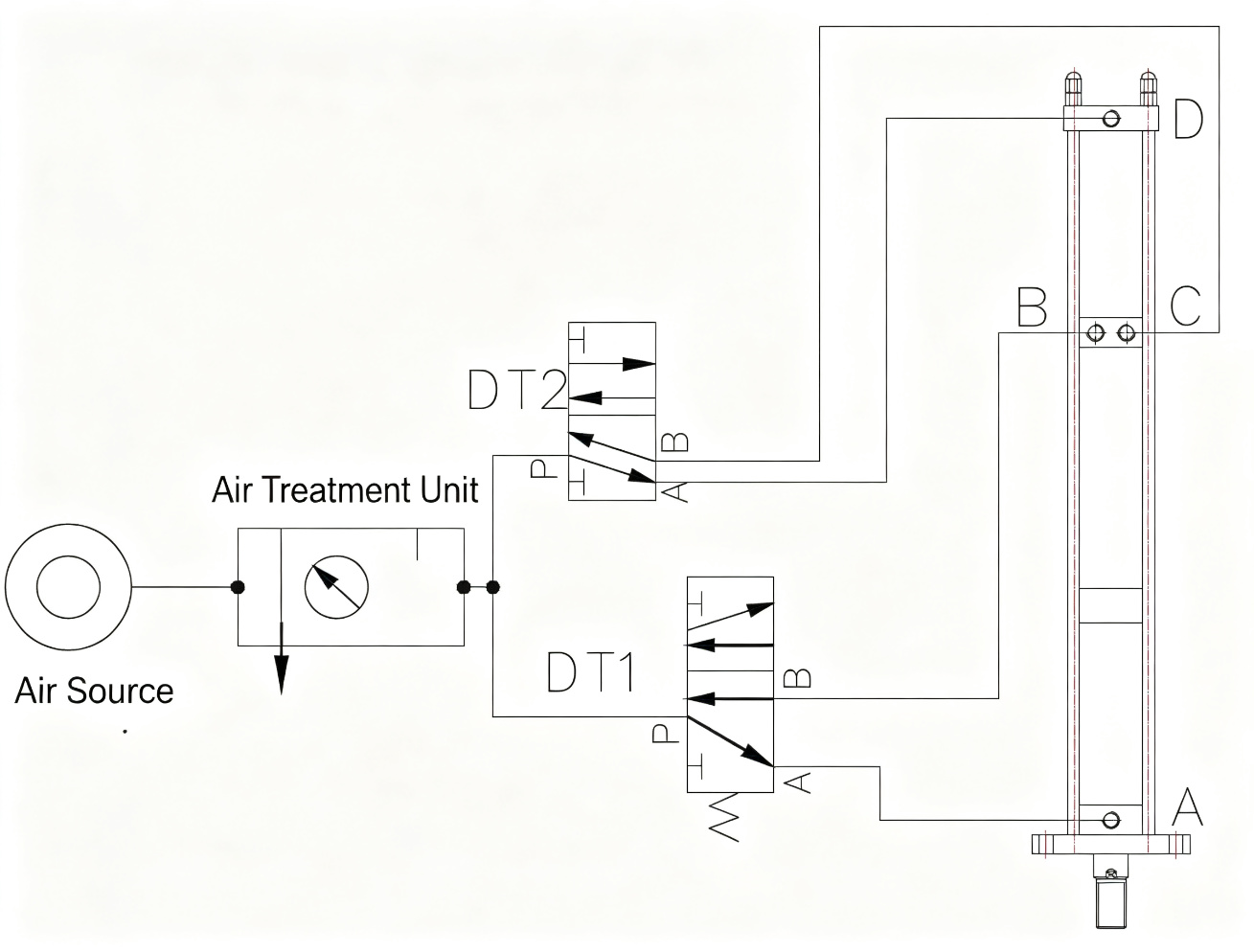 JRF pneumatic circuit diagram