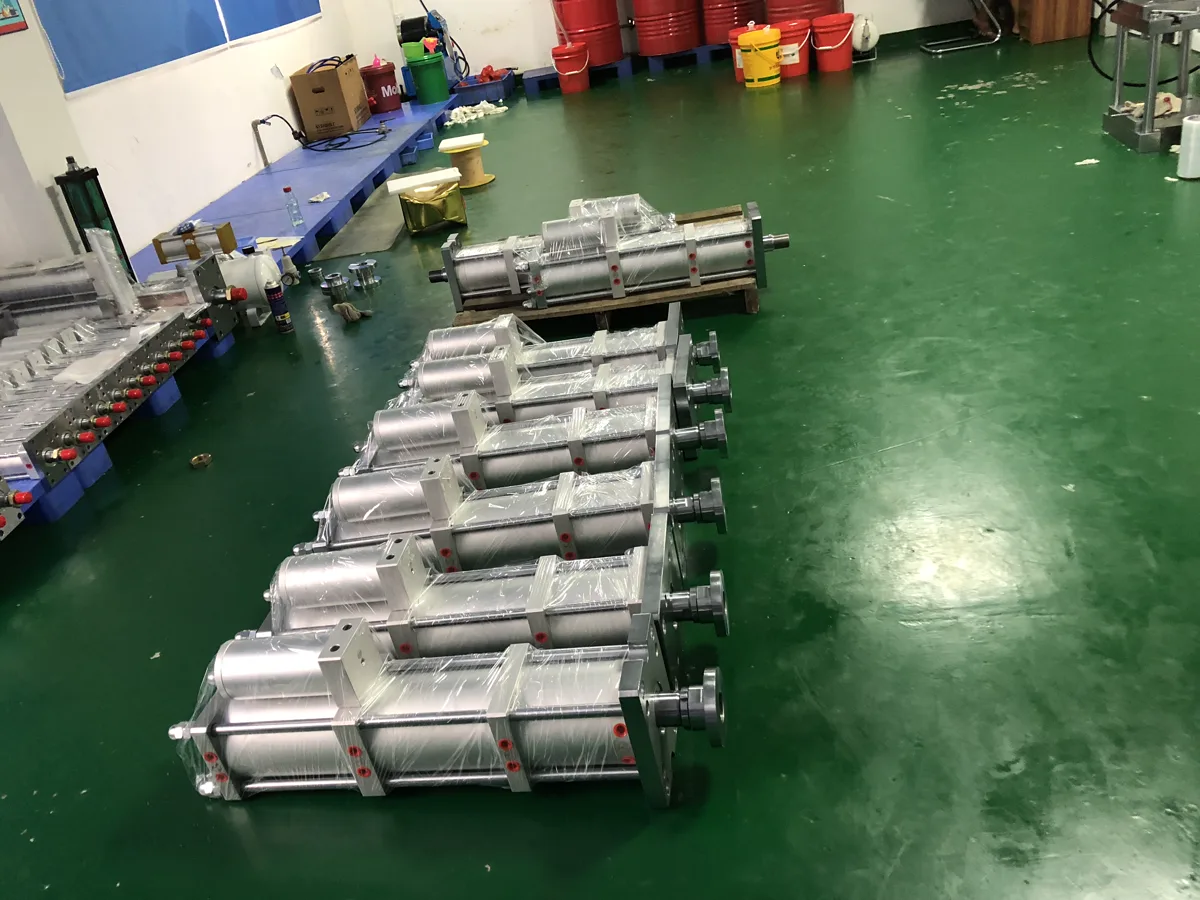 JRM high-speed hydro-pneumatic cylinder operating an automated die head