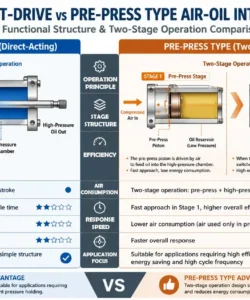 Hydro Pneumatic Booster Cylinder Pressure Types JiuRong