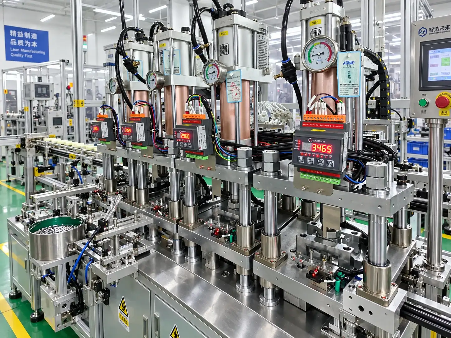 Diagnosing 500kgf Force Difference in Pneumatic Booster Cylinder Multi Station Press