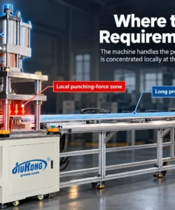 JiuRong long aluminum profile punching machine